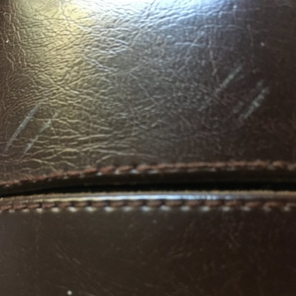 Vintage Cigar Case Holder brown leather 7 x 3 - Picture 3 of 5